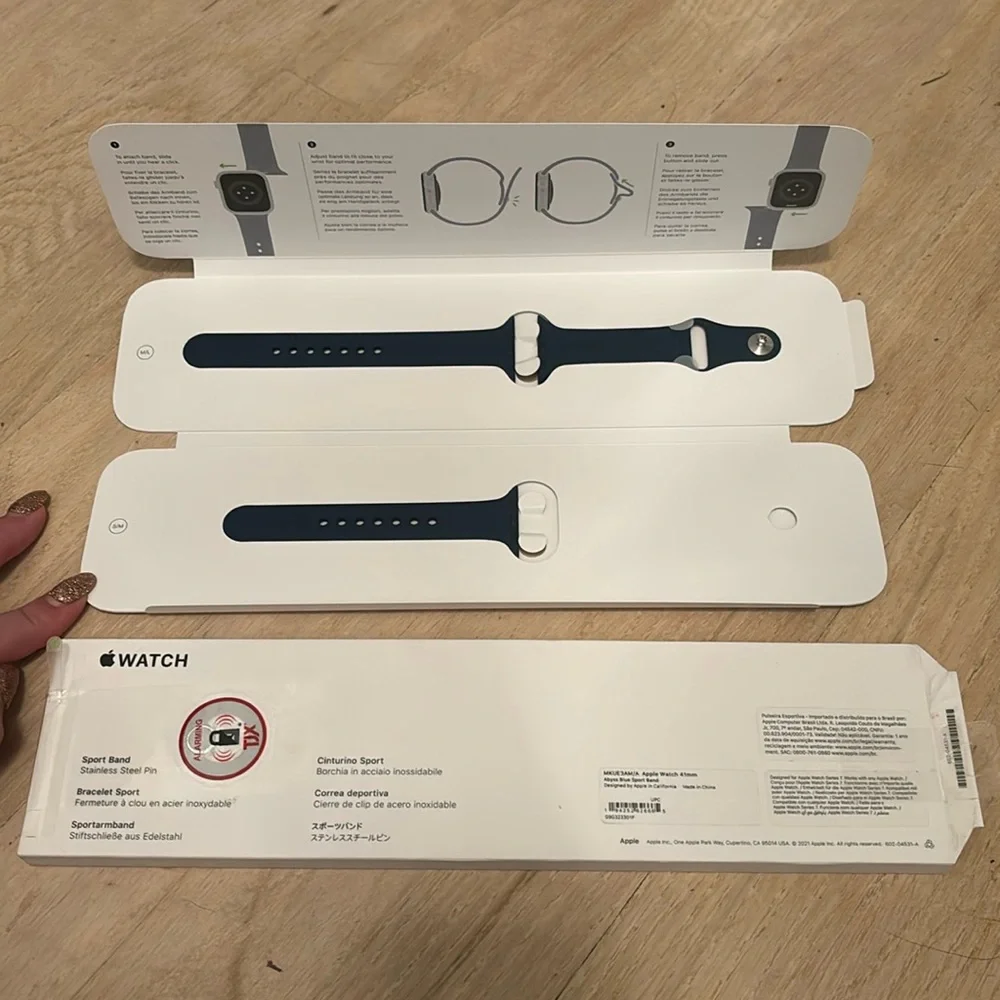 NIB Apple Watch 41mm Abyss Blue Sport Band